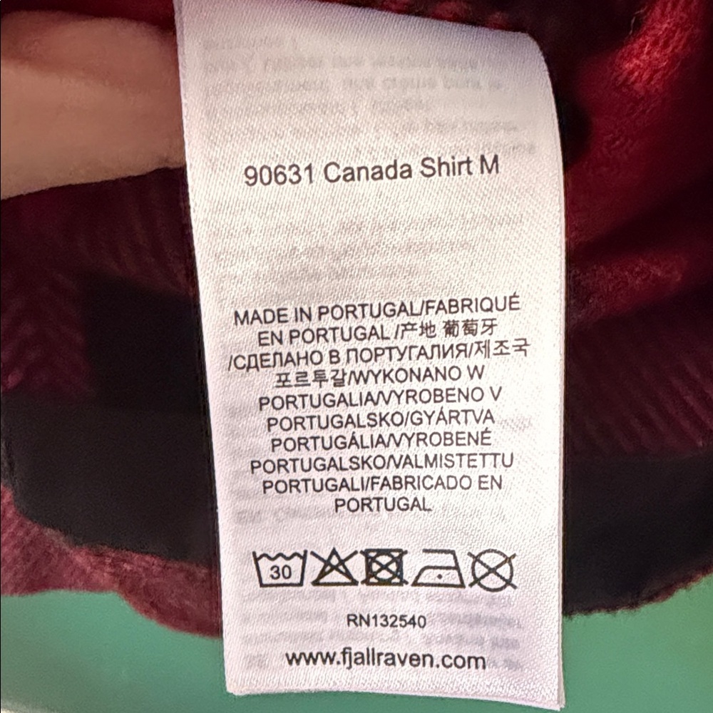 Fjallraven Red & Black Canada Mens XXL Shirt Jacket Comfort Fit Wool Blend - Picture 3 of 11